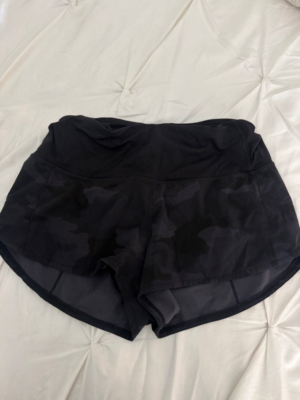 lululemon athletica Black Camo Athletic Shorts